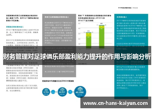 财务管理对足球俱乐部盈利能力提升的作用与影响分析